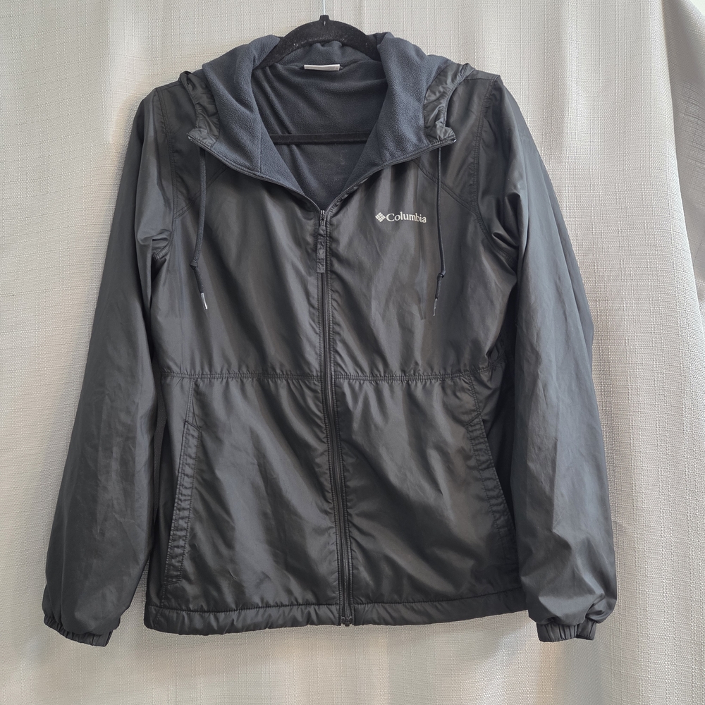 Ladies Columbia Black Hooded fleece lined Jacket - Picture 2 of 5